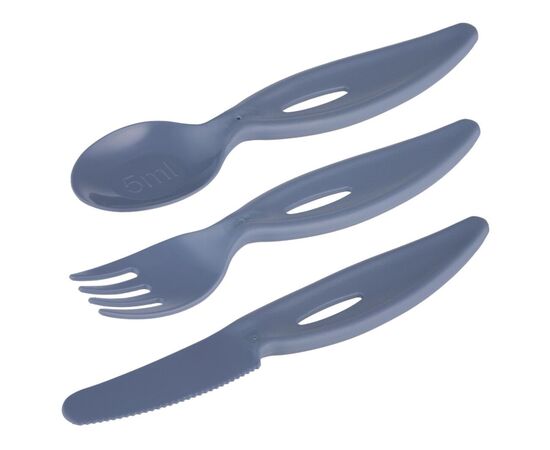 Набор детской посуды Lovi столові прибори (виделка+ніж+ложка) блакитні (31/418_blu), изображение 2