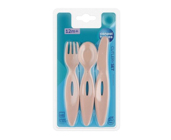 Набор детской посуды Lovi столові прибори (виделканіжложка) - рожеві (31/418_pin), изображение 3