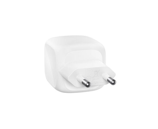 Зарядное устройство Belkin 2xUSB-C PD50W GaN PPS + cable USB-C to USB-C 1.0m white (WCH019KQ1MWH-B6), изображение 3