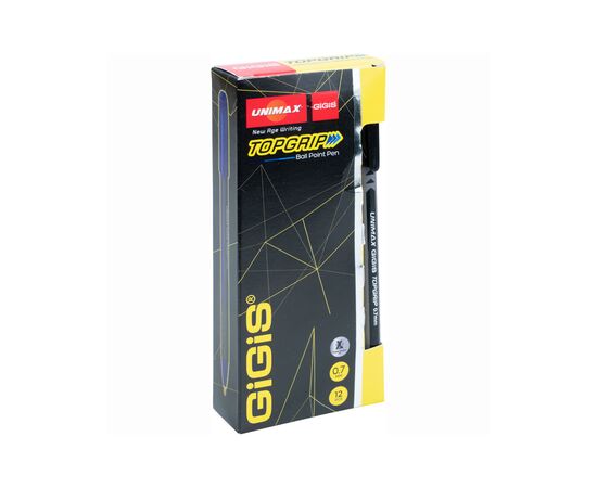 Ручка шариковая Unimax Topgrip, черная (UX-148-01), изображение 3