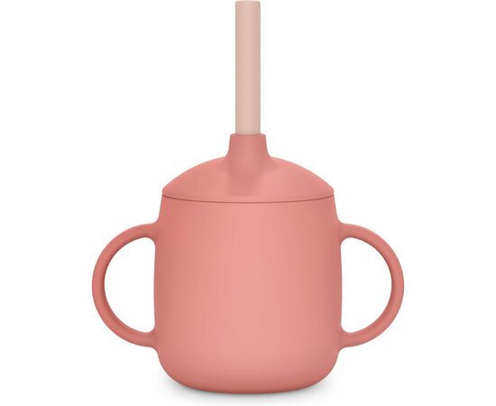 Поильник-непроливайка Suavinex Colour Essence силіконова 3 в 1 (з носиком та трубочкою), 270 мл, +6 м, рожева (402900), изображение 3