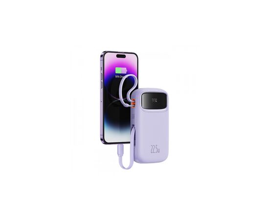 Батарея универсальная Baseus Qpow2 20000mAh 22.5W PD, QC/3.0, Purple (P10055002513-00), изображение 8