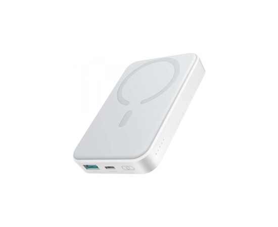 Батарея универсальная JOYROOM Magnetic Wireless 10000mAh 20W PD, QC, USB-C In/Out White (JR-W020 / 6941237119698), изображение 2