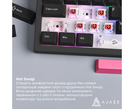 Клавиатура Ajazz AK980 Red Switch USB UA Black (AK980-R-BR), изображение 10