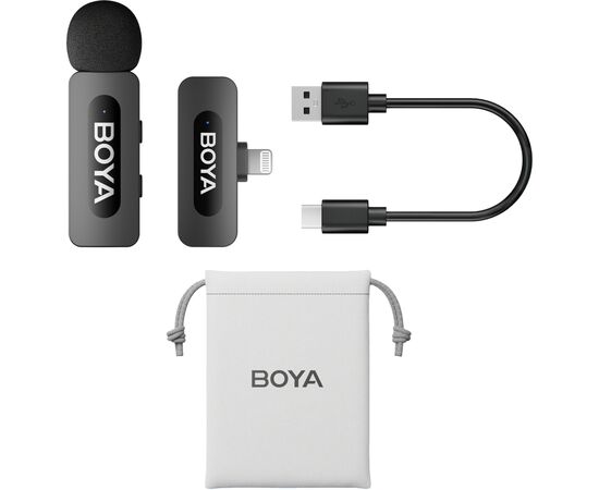 Мікрофон Boya BY-V1 Lightning Black (BY-V1), зображення 2