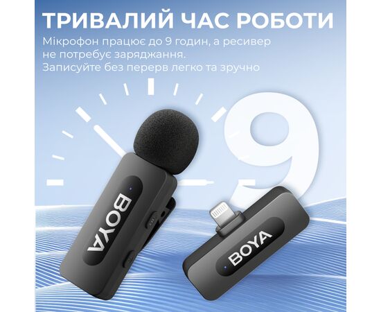 Микрофон Boya BY-V2 Lightning Black (BY-V2), изображение 10