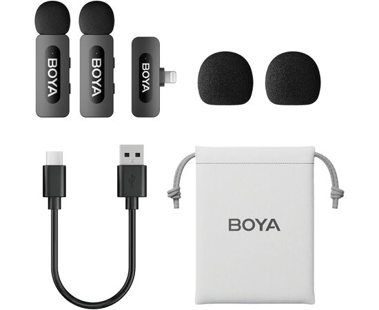 Микрофон Boya BY-V2 Lightning Black (BY-V2), изображение 2