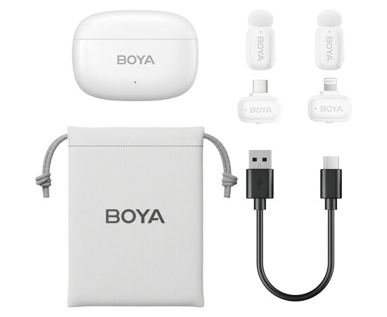 Мікрофон Boya mini-13 Type-C/Lightning White (mini-13), зображення 2