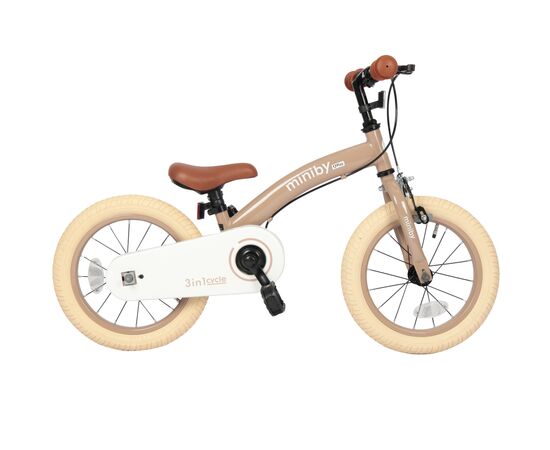 Детский велосипед QPlay Miniby 3 в 1 /14" Nude Pink Велосипед - біговел (CB01MiniByNewPink), изображение 4