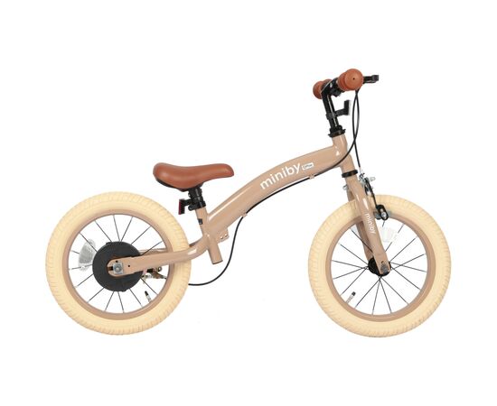 Детский велосипед QPlay Miniby 3 в 1 /14" Nude Pink Велосипед - біговел (CB01MiniByNewPink), изображение 5