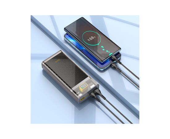 Батарея универсальная HOCO 20000mAh, 22.5W, Black (J103A / 45366), изображение 7