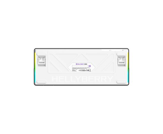 Клавиатура Hator Hellyberry HK60 Mechanical Linear RGB USB UA White/Violet (HK60), изображение 4
