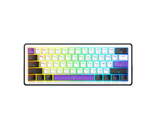 Клавиатура Hator Hellyberry HK60 Mechanical Linear RGB USB UA White/Violet (HK60)