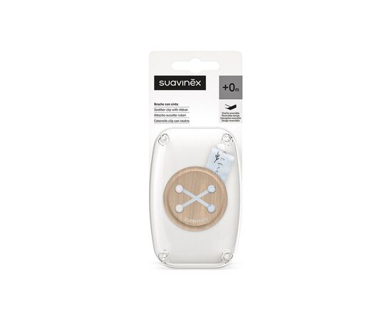 Клипса для пустышек Suavinex Wild & Free, блакитна (309132), изображение 2