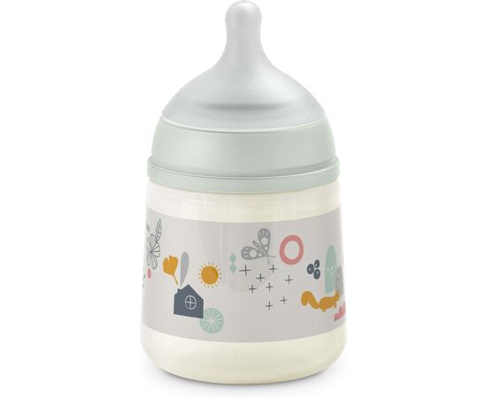Пляшечка для годування Suavinex A walk in the park, 150 мл, фізіологічна соска повільний потік, зелена (308314), зображення 2