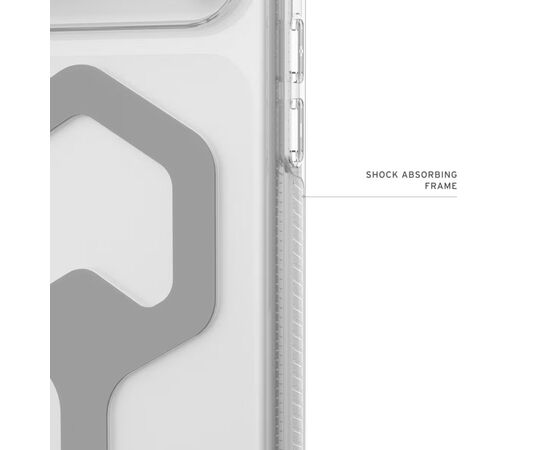 Чехол для мобильного телефона UAG Plyo MagSafe iPhone 17 Pro Max Ice/Silver (114530114333), изображение 5