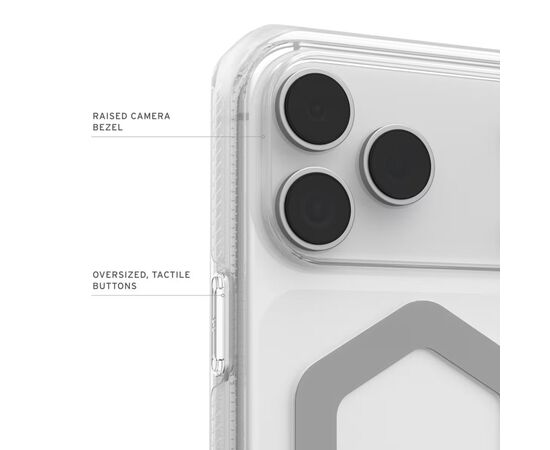 Чехол для мобильного телефона UAG Plyo MagSafe iPhone 17 Pro Max Ice/Silver (114530114333), изображение 7