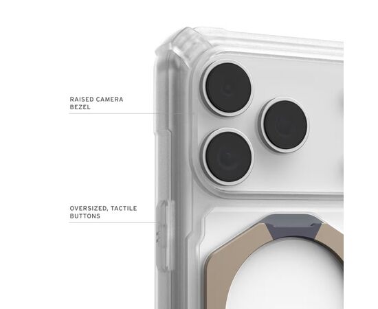 Чехол для мобильного телефона UAG Plasma XTE MagSafe iPhone 17 Pro Clear/Titanium (114527114G36), изображение 3