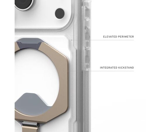 Чехол для мобильного телефона UAG Plasma XTE MagSafe iPhone 17 Pro Clear/Titanium (114527114G36), изображение 5