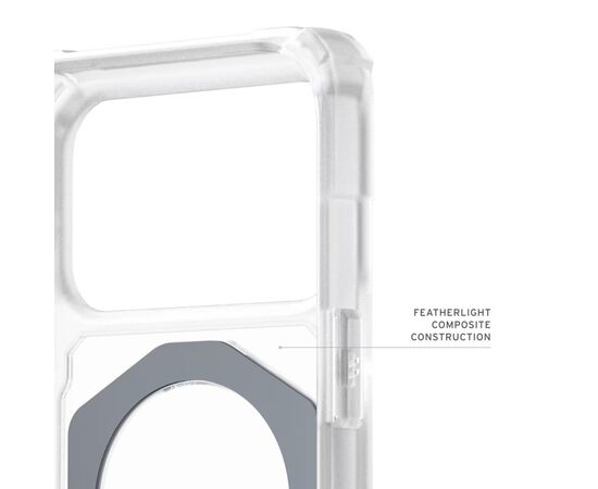 Чехол для мобильного телефона UAG Plasma XTE MagSafe iPhone 17 Pro Clear/Titanium (114527114G36), изображение 6