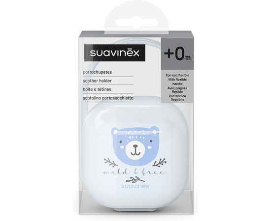 Контейнер для пустышек Suavinex Wild & Free, блакитний (309138), изображение 3