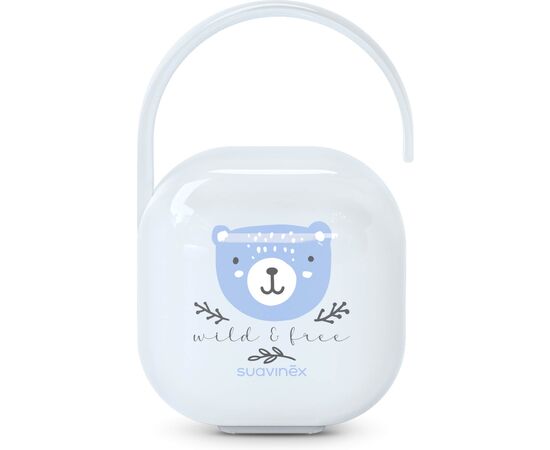 Контейнер для пустышек Suavinex Wild & Free, блакитний (309138)
