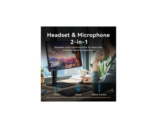 Звуковая плата VENTION USB AM to 3.5mm F 0.25m (4pin) 96kHz/24bit DSP noise reduction (CVEBC), изображение 7