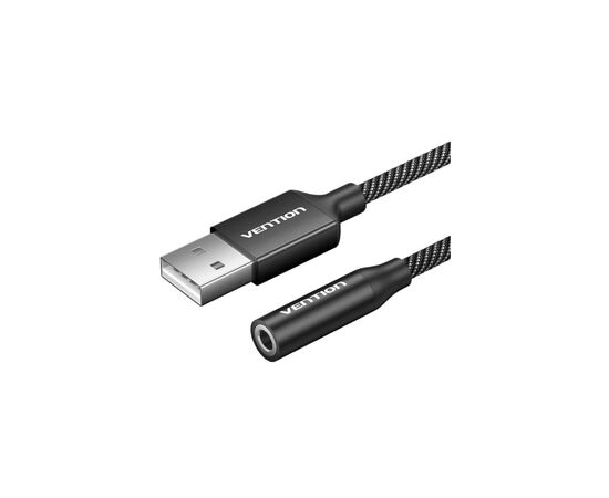 Звуковая плата VENTION USB AM to 3.5mm F 0.25m (4pin) 96kHz/24bit DSP noise reduction (CVEBC)
