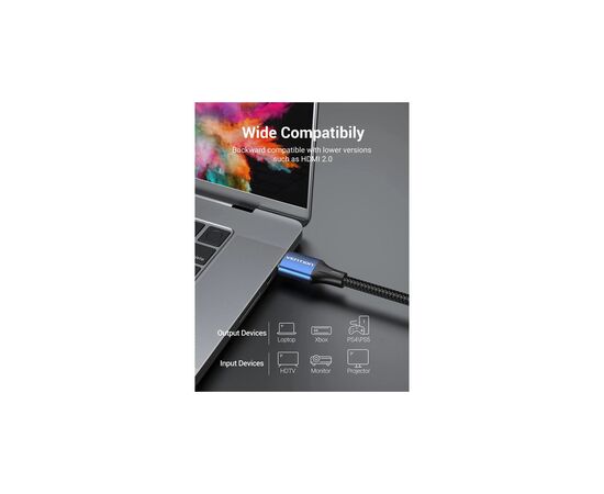 Кабель мультимедийный HDMI M to HDMI M 1.5m V2.1 8K 60Hz blue VENTION (ALGLG), изображение 7