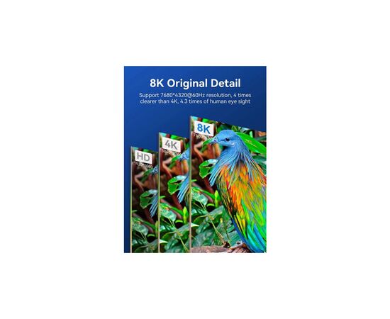 Кабель мультимедийный HDMI M to HDMI M 1.5m V2.1 8K 60Hz blue VENTION (ALGLG), изображение 8