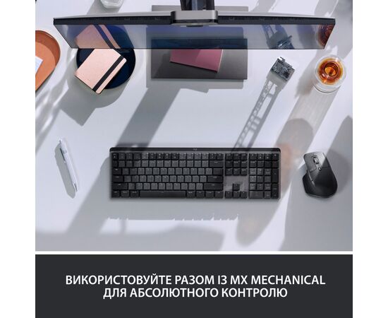 Мишка Logitech MX Master 3S Performance Wireless Mouse Bluetooth Pale Grey (910-006560), зображення 9