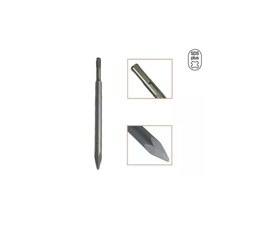 Зубило DeWALT SDS-Plus, пікоподібне, 250мм (DT6801), зображення 2