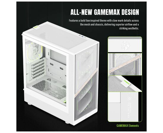 Корпус для ПК Gamemax AERIS 330 MW, изображение 12