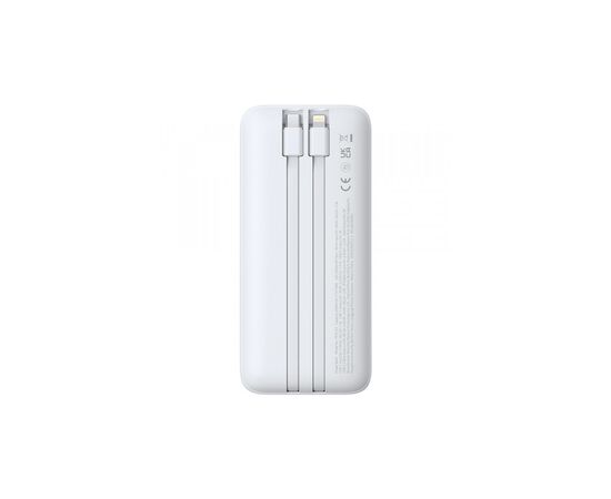 Батарея универсальная Baseus Lipow 20000mAh 22,5W PD, QC/3.0, White (P10079102213-00), изображение 3