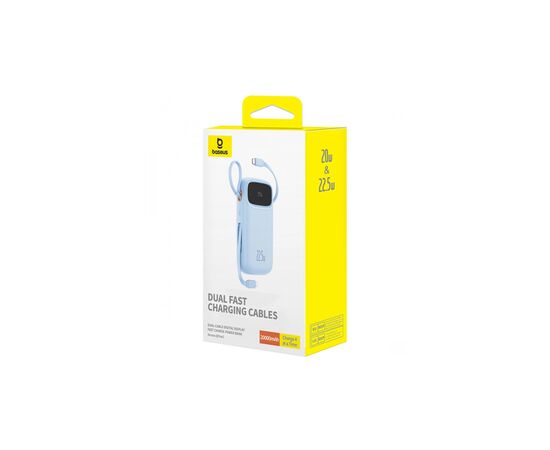 Батарея универсальная Baseus Qpow2 20000mAh 22.5W PD, QC/3.0 Blue (P10055002313-00), изображение 6