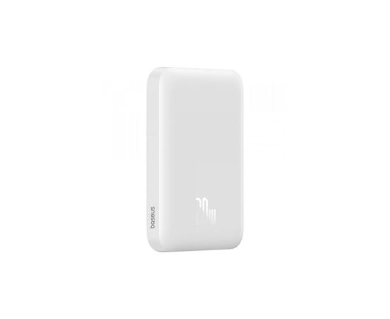 Батарея универсальная Baseus Magnetic Wireless Mini Air 6000mAh 20W PD, QC, Qi-15W, White (6932172641429), изображение 2