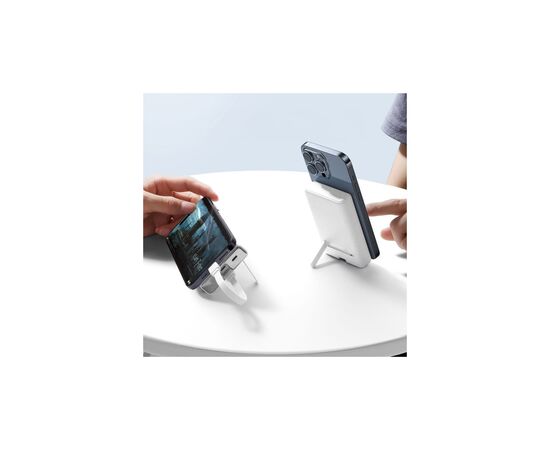 Батарея универсальная JOYROOM Magnetic Wireless 10000mAh 20W QC, USB-C In/Out White (JR-PBM01 / 6941237112545), изображение 10