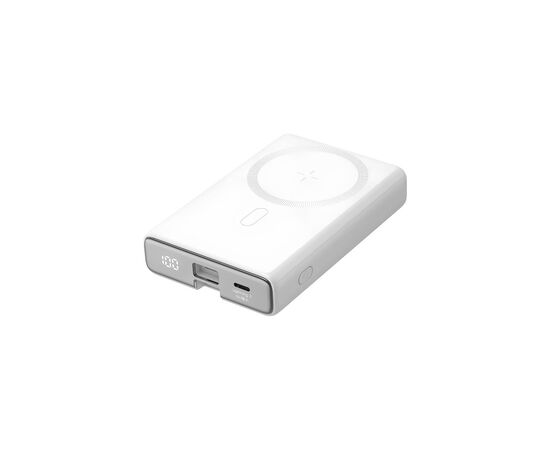 Батарея универсальная JOYROOM Magnetic Wireless 10000mAh 20W QC, USB-C In/Out White (JR-PBM01 / 6941237112545), изображение 2