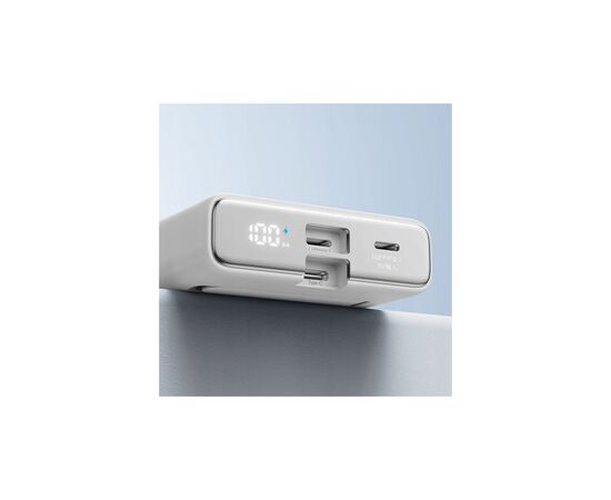 Батарея универсальная JOYROOM Magnetic Wireless 10000mAh 20W QC, USB-C In/Out White (JR-PBM01 / 6941237112545), изображение 6