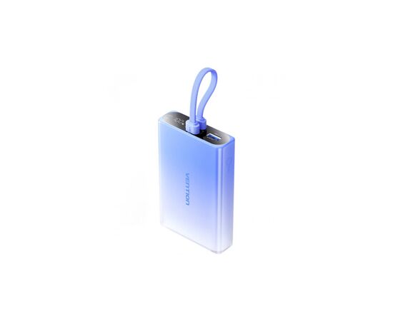 Батарея универсальная VENTION 10000mAh 22,5W PD, USB-A, USB-C In/Out, Lightning In/Out, LED display, Blue (FHZL0)