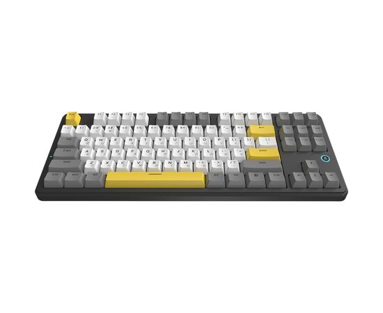 Клавиатура Ajazz AK870 V2 Flying Fish Switch USB UA Black/Grey/Yellow (AK870-V2-FF-BGY), изображение 2