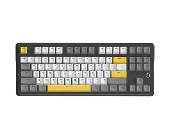 Клавиатура Ajazz AK870 V2 Flying Fish Switch USB UA Black/Grey/Yellow (AK870-V2-FF-BGY)