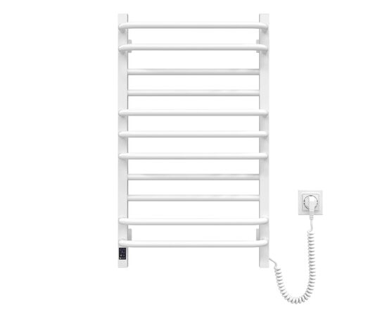 Сушарка для рушників Navin Грандіс, 800х480х161мм, таймер-регулятор, сталь, білий, праве підключення (12-108053-4880), зображення 2