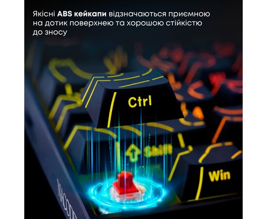 Клавіатура Ajazz NK68 Red Switch USB UA Black (NK68-R-S-B), зображення 10