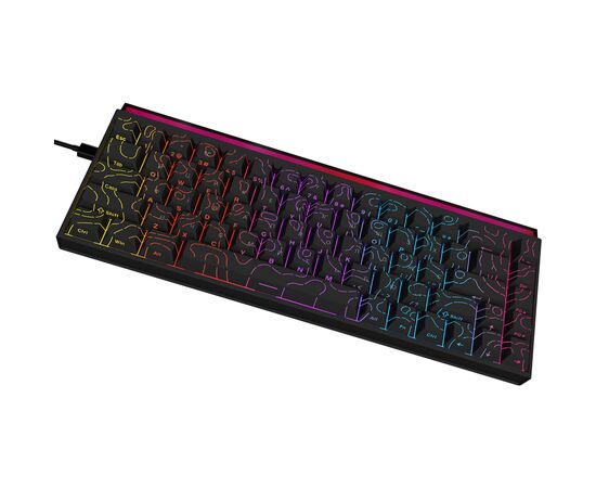 Клавіатура Ajazz NK68 Red Switch USB UA Black (NK68-R-S-B), зображення 3