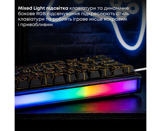 Клавіатура Ajazz NK68 Red Switch USB UA Black (NK68-R-S-B), зображення 9