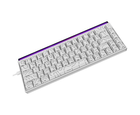 Клавиатура Ajazz NK68 Red Switch USB UA White (NK68-R-S-W), изображение 5