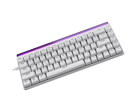 Клавиатура Ajazz NK68 Red Switch USB UA White (NK68-R-W), изображение 5
