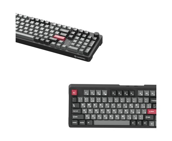Клавиатура GamePro Asgard Drakkar Keychron Super Red Switch Wireless/Bluetooth/USB UA Black (MK305BK), изображение 4