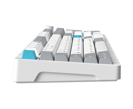 Клавиатура GamePro Asgard Drakkar Keychron Super Red Switch Wireless/Bluetooth/USB UA White (MK305WH), изображение 3